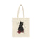 Kitten in Flowers - Cotton Canvas Tote Bag