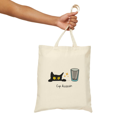 Cup Assassin - Cotton Canvas Tote Bag