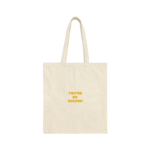 So Golden (Retriever) - Cotton Canvas Tote Bag