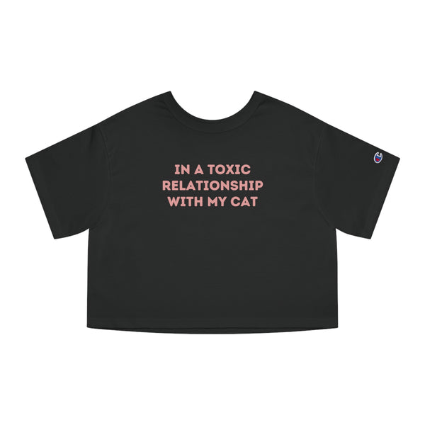 Toxic Love Kitty - Champion Women's Heritage Cropped Tee