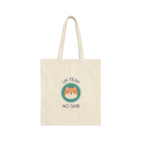 Yeah No Shi(ba Inu) - Cotton Canvas Tote Bag