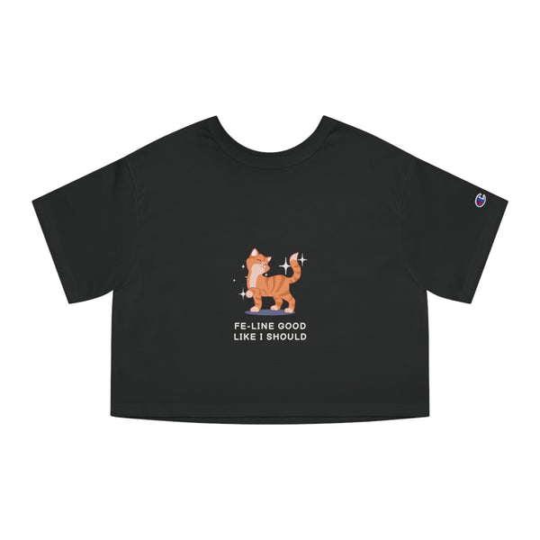 Feline Good - Champion Women's Heritage Cropped Tee